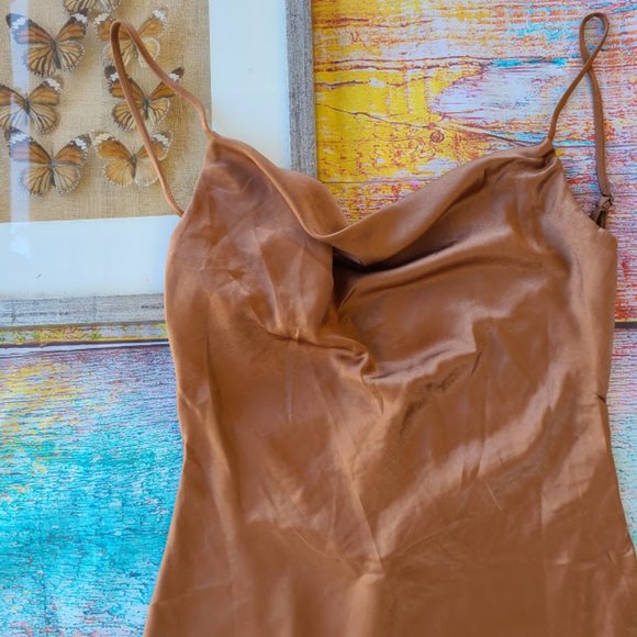 Princess Polly Alfie Satin Strappy Mini Dress 8 - Picture 7 of 13